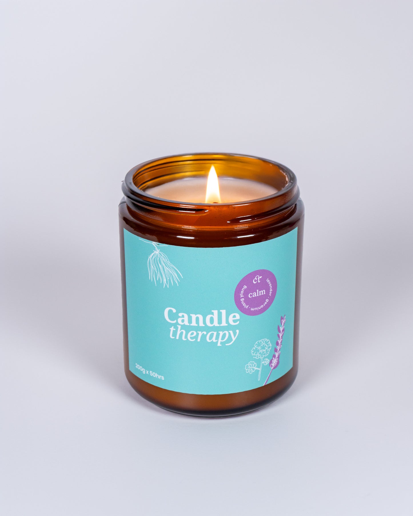 Calm Aromatherapy Soy Wax Candle