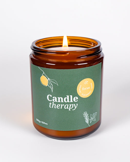 Focus Aromatherapy Oil Soy Wax Candle